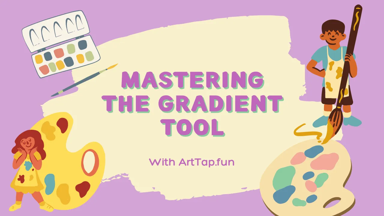Using gradient tool in Art Tap Fun