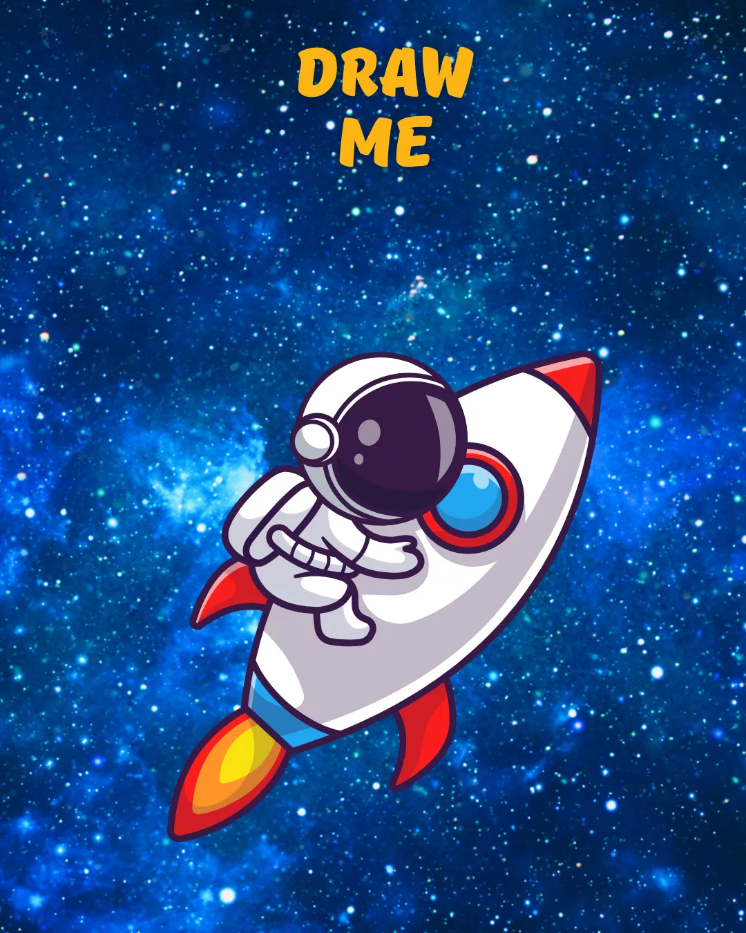 Vibrant rocket ship artwork created with Art Tap Fun